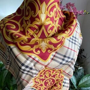 Auth Burberry Silk Scarf